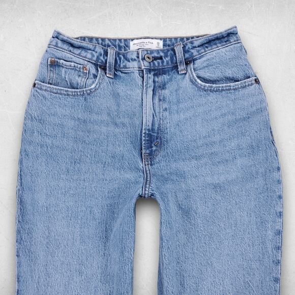 Abercrombie & Fitch Jeans Women 28/6 Blue The Vintage Flare High Rise Hippie 70s - Picture 4 of 12